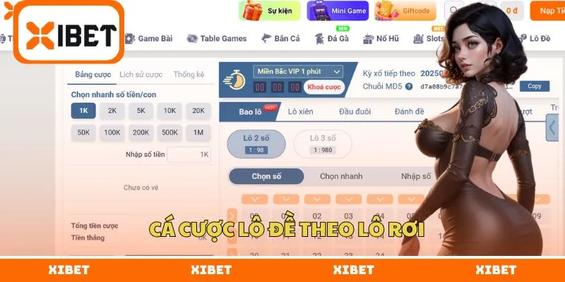 Cá cược lô đề theo lô rơi