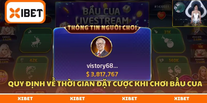 Quy định về thời gian đặt cược khi chơi bầu cua
