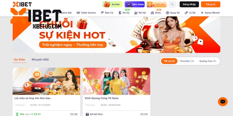 Vô vàn khuyến mãi khủng trên XIBET